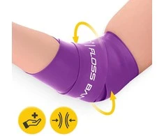 4Fizjo FLOSS BAND 1 mm violetinė reabilitacinė mankštos juosta