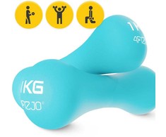 4Fizjo Ketaus hanteliai 8 formų pratimams 2 x 1kg