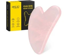 4Fizjo Klasikinis Gua Sha akmuo, pagamintas iš natūralaus rožinio kvarco