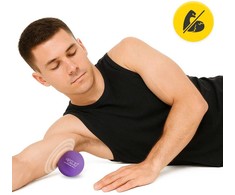 4Fizjo Lakroso masažo kamuoliukas violetinis