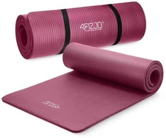 4Fizjo NBR fitneso ir jogos kilimėlis 180 × 60 × 1,5 cm bordo spalvos