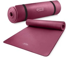 4Fizjo NBR fitneso ir jogos kilimėlis 190 × 100 × 1,5 cm bordo spalvos