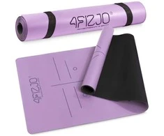 4Fizjo Neslystantis jogos ir mankštos kilimėlis, 4 mm, violetinis