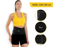 4Fizjo Ortopedinis diržas juosmens stuburui XXXL, juodas