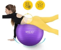 4Fizjo Pripučiamas gimnastikos kamuolys 75 cm violetinis