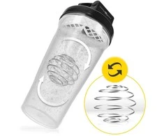 4Fizjo PRO sportinis maisto papildų plaktuvas su tinkleliu 650 ml