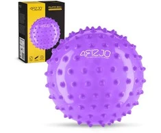 4Fizjo Reabilitacijos kamuolys su dygliais 20 cm violetinis