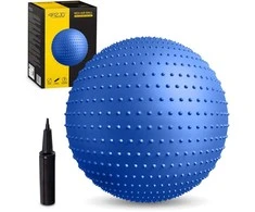 4Fizjo Reabilitacijos kamuolys su dygliais, 65 cm, mėlynas