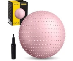 4Fizjo Reabilitacijos kamuolys su dygliais, 65 cm, rožinis