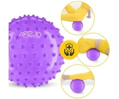 4Fizjo Reabilitacijos kamuolys su dygliais 20 cm violetinis