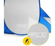 4Fizjo Savaime pastatoma paplūdimio palapinė, mėlyna ir pilka