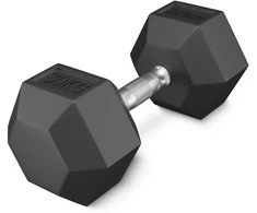 4Fizjo Šešiakampis plieno hantelis 1 x 30 kg
