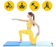 4Fizjo Sulankstomas gimnastikos kilimėlis, mėlynas