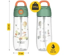 4Fizjo Vaikiškas vandens buteliukas BALIONAI 550 ml