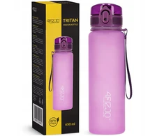 4Fizjo Vandens gertuvė 650 ml – kasdieniam naudojimui, sportui ir aktyviam laisvalaikiui, rožinės spalvos