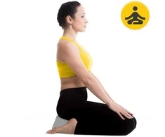4Fizjo ZAFU meditacijos pagalvėlė, apvali, pilka