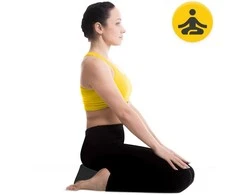 4Fizjo ZAFU meditacijos pagalvėlė apvali, juoda