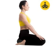 4Fizjo ZAFU meditacijos pagalvėlė, pusmėnulis, juoda