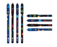 4x Ištrinami geliniai rašikliai Happy Color Pixi Planet, 0,5 mm