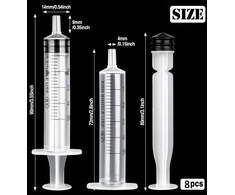 5 ml švirkštai, 8 vnt., sterilus matavimo puodelis, tikslus skysčių dozavimas