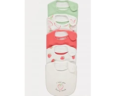 5 PAKUOTĖS GEORGE BIBS, COTTON BIBS