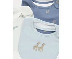 5 PAKUOTĖS GEORGE BIBS, COTTON BIBS
