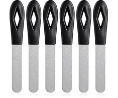 6 metalinės dvipusės nerūdijančio plieno dildės nagams