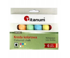 6 X šaligatvio kreida, THICK MIX, spalva Titanum JUMBO