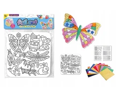 7 Toys Kolorow KŪRYBINGAS FOIL ART RINKINYS – Blizgūs lipdukai VAIKAMS – OLFed