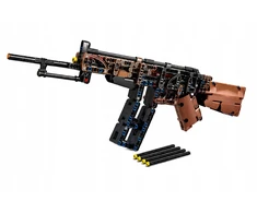 7 Toys Kolorow Statybiniai blokeliai AK47 šautuvas 338el DIY rinkinys dovana vaikams