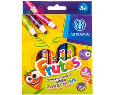76. ASTRA Flamastry zapachowe JUMBO FRUTOS 8 kolorów
