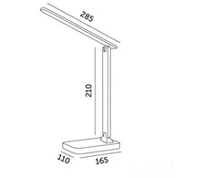 7W LED stalo šviestuvas NOBLITE, baltas, 3000/4000/6500K/RGB, dimeriuojamas