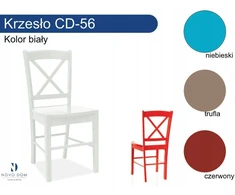 8-ių kėdžių komplektas Signal Meble CD-56, baltas