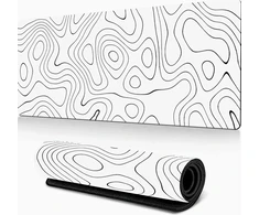 800X400X3MM Baltas PELĖS KILMĖLIS, DIDELIS NESLYDUS ŽAIDIMAI PO STALO