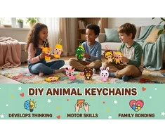8x veltinio siuvimo rinkinys DIY Charms Creative Animal Siuvimo rinkinys