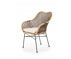 About Your Home ALVINO Natural/Juodas Rattan kėdė – išskirtinumas ir komfortas