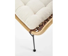 About Your Home ALVINO Natural/Juodas Rattan kėdė – išskirtinumas ir komfortas