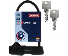 Abus Granit 460 U-lock dviratis užraktas su laikikliu