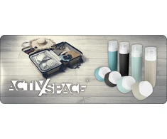 Activ/Space Silikoniniai kelioniniai buteliukai su kosmetine, skysčiams