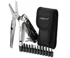 Activ/Space SURVIVAL MULTITOOL DAUGIAFUNKCINIS ĮRANKIS 6IN1 RINKINYS DIDELIS PEILIS + ŽIRKLĖS