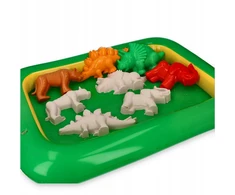 Adam Toys Kinetinis smėlis 2kg Vaikams 3+ Natūralaus smėlio molio Dinozaurų formelės