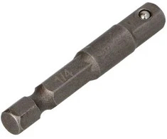 Adapteris iš 1/4" į galvutes 1/4", 50mm CrV Faster Tools |
