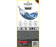 Adler Europa Hamakas – patogus, aukštos kokybės, erdvus su medinėmis sijomis Adler Europe AD 6807 AD6807