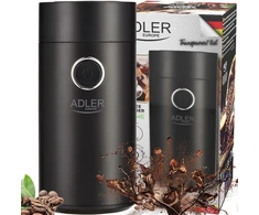 Adler Juodas-Sidabrinis elektrinis kavos malūnėlis AD 4446