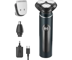 3in1 vyriška skustuvas, rotorinis, IPX7 atsparus vandeniui, USB C, 3 galvutės Adler AD 2940