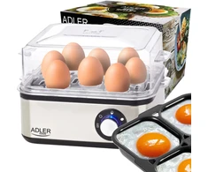 Elektrinė kiaušinių viryklė 8 kiaušiniams Adler – kompaktiška ir greita – Adler AD 4486
