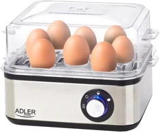 Elektrinė kiaušinių viryklė 8 kiaušiniams Adler – kompaktiška ir greita – Adler AD 4486