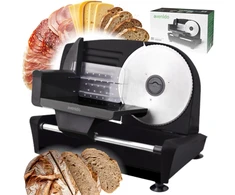 Adleris Elektrinė pjaustyklė duonai, mėsai ir sūriui 400W, peilio skersmuo 19cm, metalinė Avenido AV4707