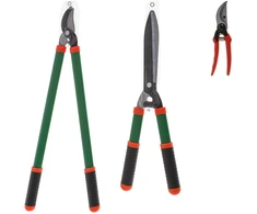 Genėjimo žirklių rinkinys iš 3, patvarus, aštrus, tikslus pjovimas, ergonomiškos rankenos Adler AD6805