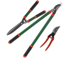 Genėjimo žirklių rinkinys iš 3, patvarus, aštrus, tikslus pjovimas, ergonomiškos rankenos Adler AD6805